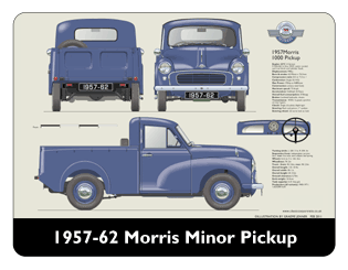 Morris Minor Pickup 1957-62 Mouse Mat